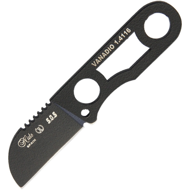 Nieto SOS Fixed Blade Black R-12N