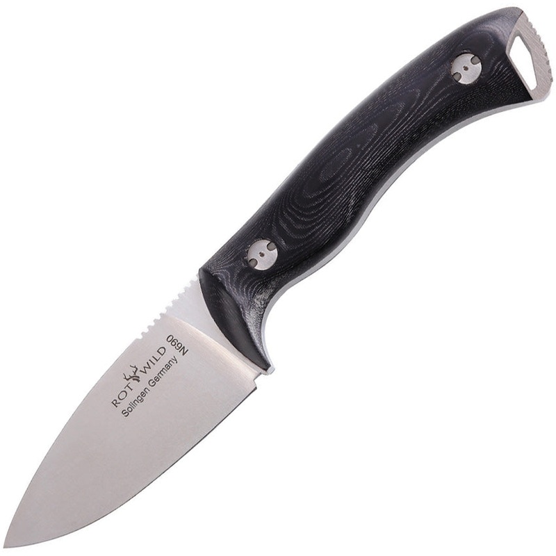 OTTER-Messer Rotwild Milan Black Micarta RWF 04 B MI
