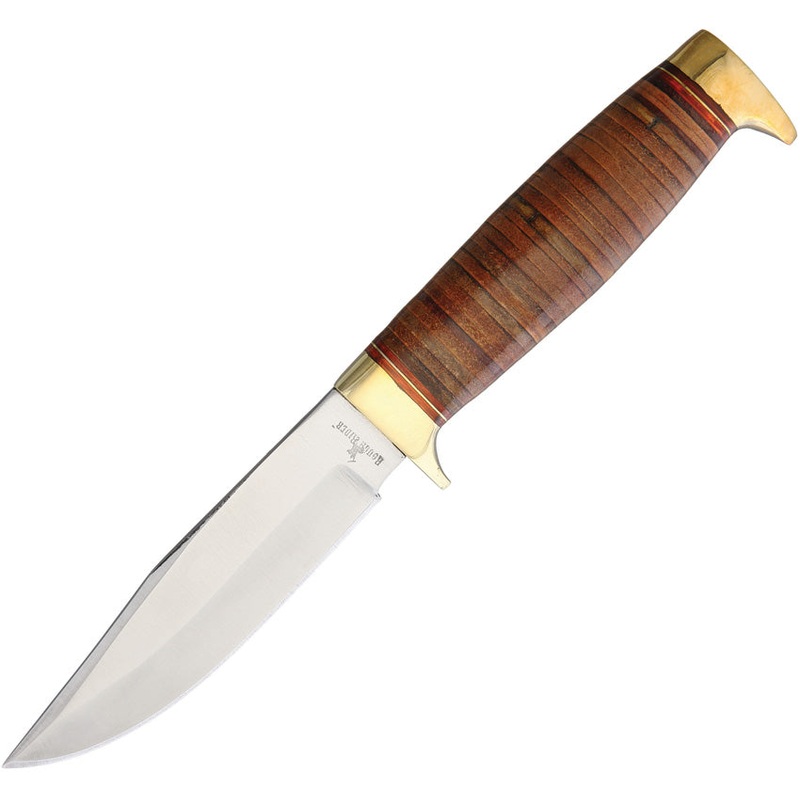 Rough Ryder Hunter Stacked Leather Handle RR1637 /958 /1025 HDL
