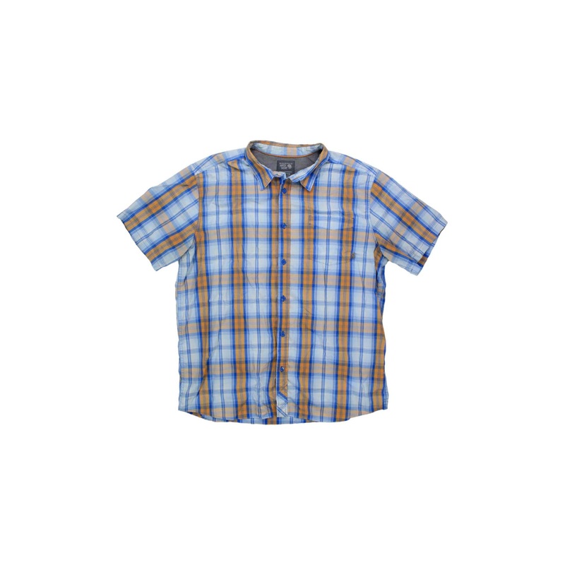 Mountain Hardwear Mens Short Sleeve Plaid Button Up