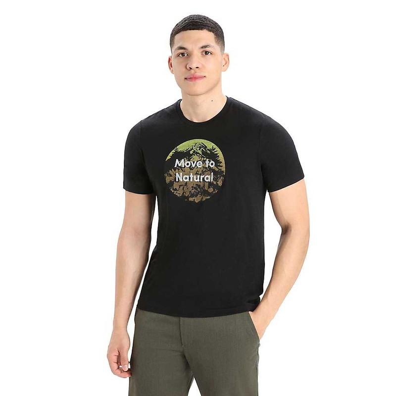 Icebreaker Mens Tech Lite II SS Tee - Natural Alps