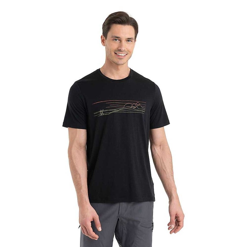 Icebreaker Mens Tech Lite II SS Tee - Ski Stripes