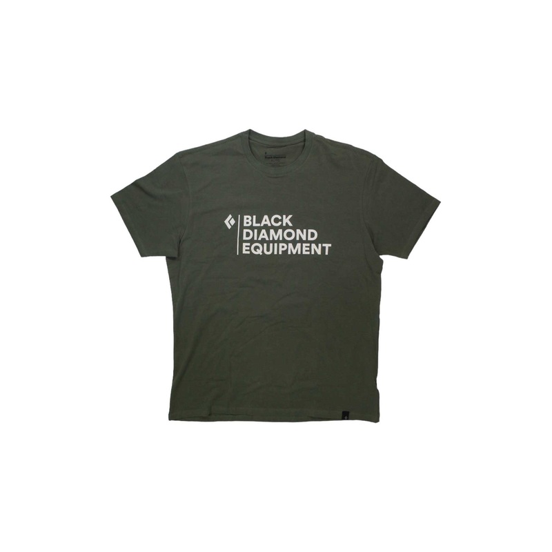 Black Diamond Mens Stacked Logo Tee