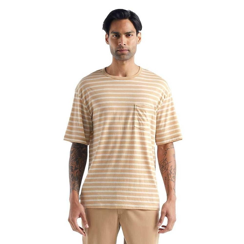 Icebreaker Men's Granary SS Pocket Stripe Tee