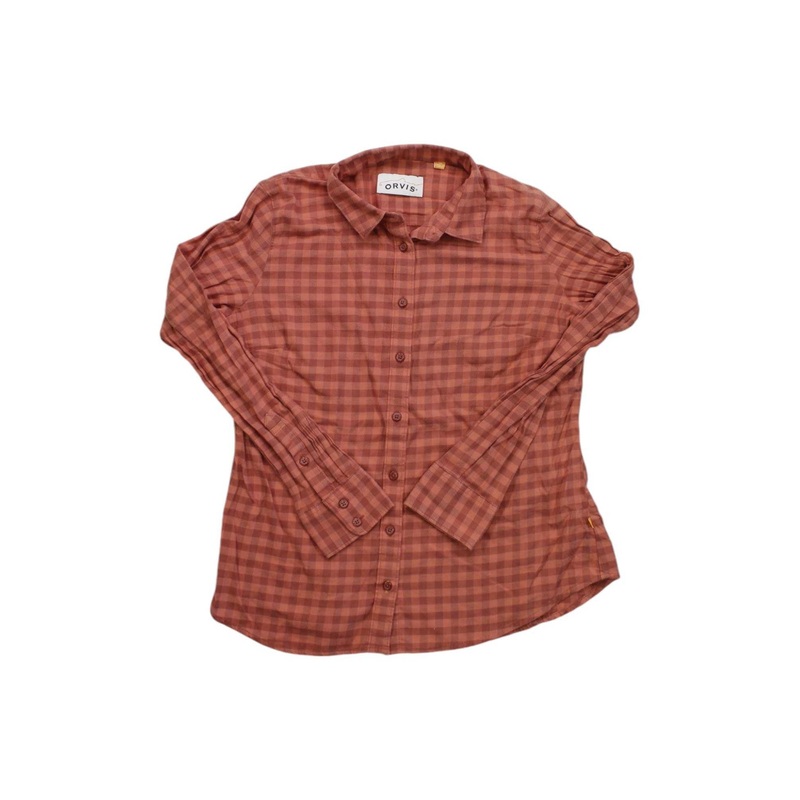 ORVIS WOMENS LONG SLEEVE FLANNEL SHIRT