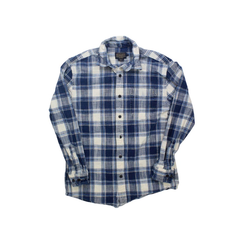 Pendleton Womens Classic Plaid Button Up Long Sleeve Shirt