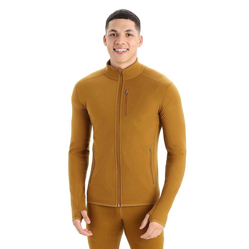 Icebreaker Mens Descender LS Zip Top