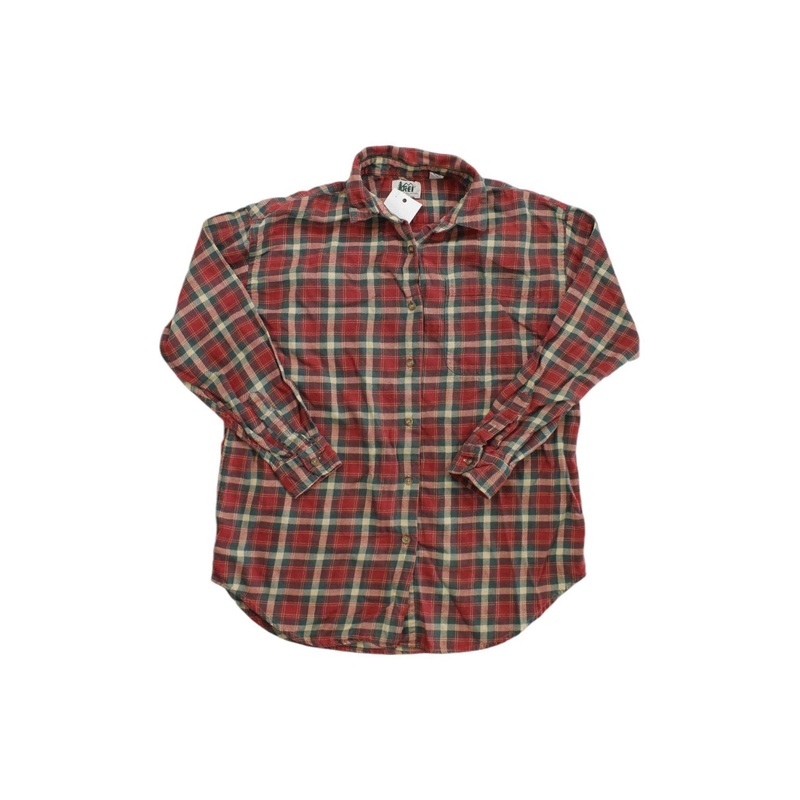 REI Womens Button Up Flannel Shirt
