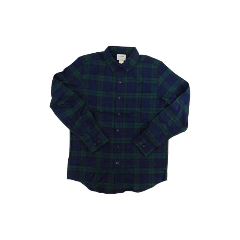 L.L.Bean Mens Scotch Plaid Flannel Shirt