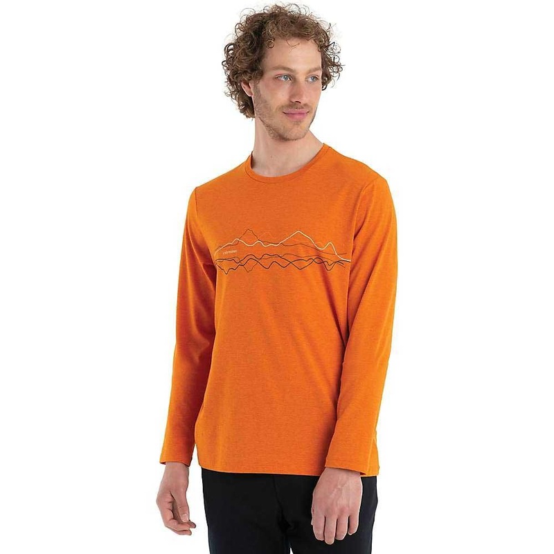 Icebreaker Mens Merino Central Classic Icebreaker LS Tee