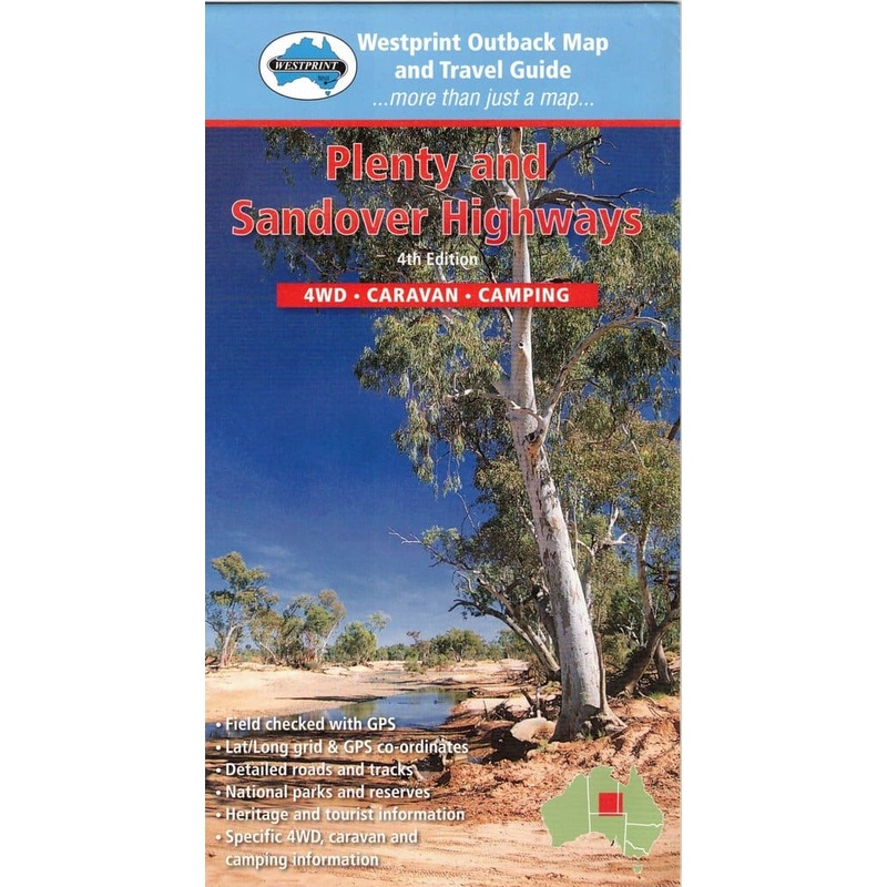 The Plenty and Sandover Highways Map